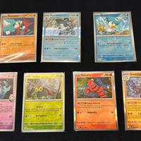 Lotto 7 Carte Pokemon Holo/Reverse ITA