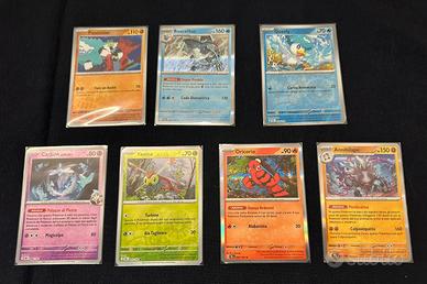 Lotto 7 Carte Pokemon Holo/Reverse ITA