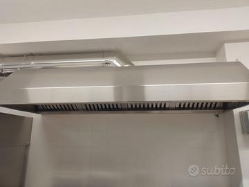 cappa a parete 250x90x45h