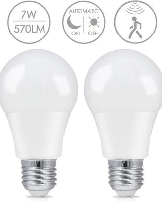 NUOVO-2X Lampadine a LED E27 sensore di movimento