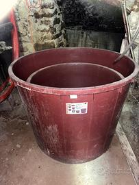 2 mastelli di plastica