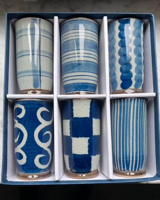 Set 6 tazze giapponesi mai usate