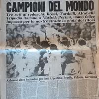 Giornale Italia campione del mondo 1982
