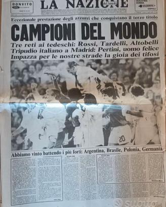 Giornale Italia campione del mondo 1982