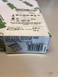 100 pezzi Connettore Wago 231-303/026-000
