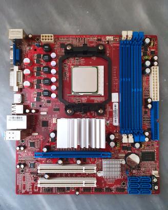 Scheda madre e cpu am2 Sapphire pi-am2rs760g
