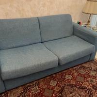 Divano in Jersey Blu/Turchese