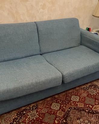 Divano in Jersey Blu/Turchese