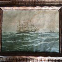 Dipinto del vecchio veliero