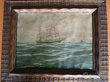 Dipinto del vecchio veliero