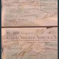 due cambiali del 1926 da 1000 lire