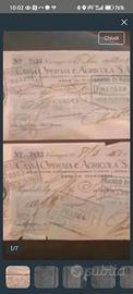 due cambiali del 1926 da 1000 lire