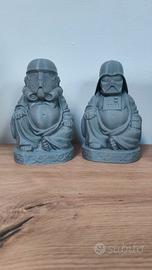 Statuette Buddha Star Wars 15cm (Vader/Trooper)