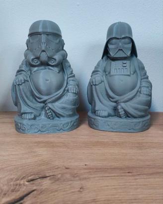 Statuette Buddha Star Wars 15cm (Vader/Trooper)