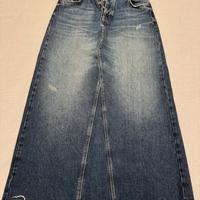 Gonna lunga jeans ONLY cotone blu donna musira M