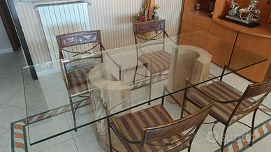 tavolo soggiorno in vetro