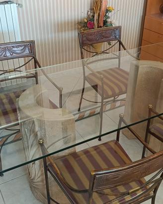 tavolo soggiorno in vetro