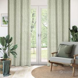 2 Tende verdi, occhiello 140x280 cm