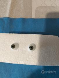 Coppia occhi in vetro soffiato per bambole