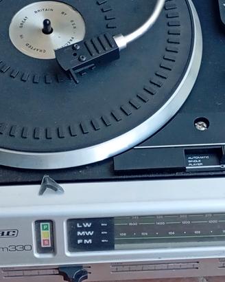Giradischi con due casse acustiche 