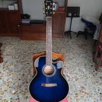 Chitarra acustica IBANEZ AEL 20 tbs blu