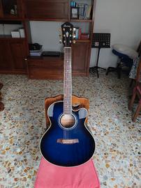 Chitarra acustica IBANEZ AEL 20 tbs blu