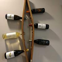 Portabottiglie da parete doppio