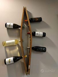 Portabottiglie da parete doppio