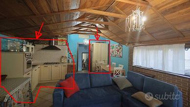 cucina ad angolo con elettrodomestici