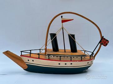 Barca in ferro teiera ornamentale