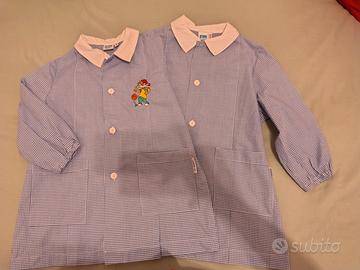 2 Grembiuli Bambino Scuola  3 anni cm98