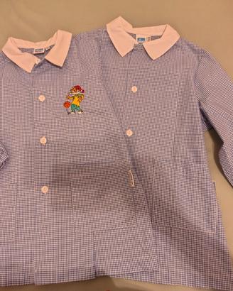 2 Grembiuli Bambino Scuola  3 anni cm98
