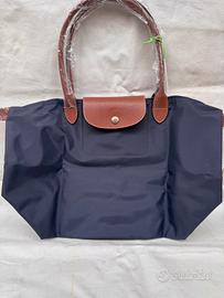 Tote blu scuro Longchamp grande