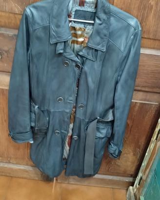 trench in pelle Reptile's house vintage 48
