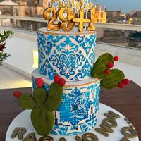 Torta scenografica -  finta per compleanno 30 anni