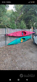 2 Canoe Kayak più attrezzatura completa