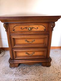 Comodino in legno marrone, vintage, anni 70’-80’