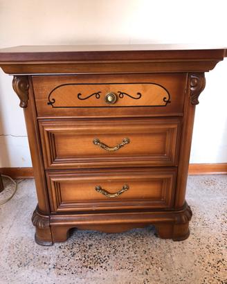 Comodino in legno marrone, vintage, anni 70’-80’