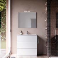 Mobile da bagno bianco largo80-prof 45,5cm a terra