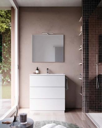 Mobile da bagno bianco largo80-prof 45,5cm a terra