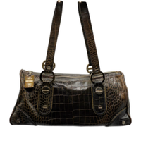 Borbonese borsa baguette in pelle