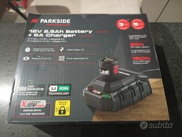 Kit batteria e caricabatteria 12volt parkside 