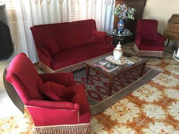 Divano e 2 poltrone anni 70 originali