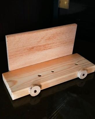 Porta Tablet in legno artigianale