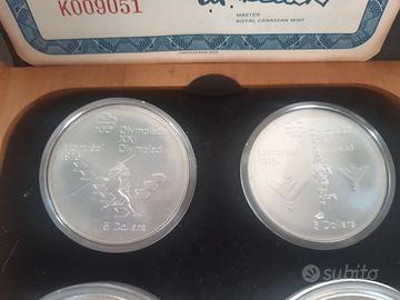 Set monete d'argento Montreal 1976 IV serie