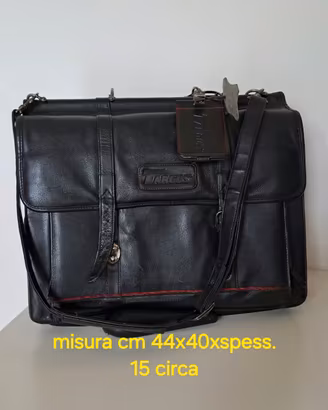 Cartella da lavoro Vera Pelle Nera