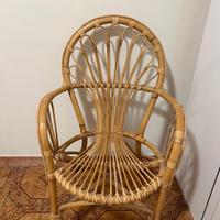 Poltroncina in vimini
