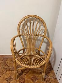 Poltroncina in vimini