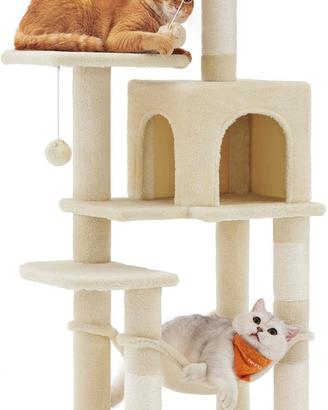 Albero per Gatti T.M 45x35x112 Beige sabbia