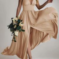 Abito elegante cerimonia sera damigella testimone 